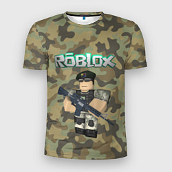 Мужская спорт-футболка Roblox 23 February Camouflage