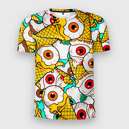Мужская спорт-футболка Морожки с глазами / 3D-принт – фото 1