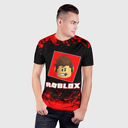 Футболка спортивная мужская ROBLOX, цвет: 3D-принт — фото 2