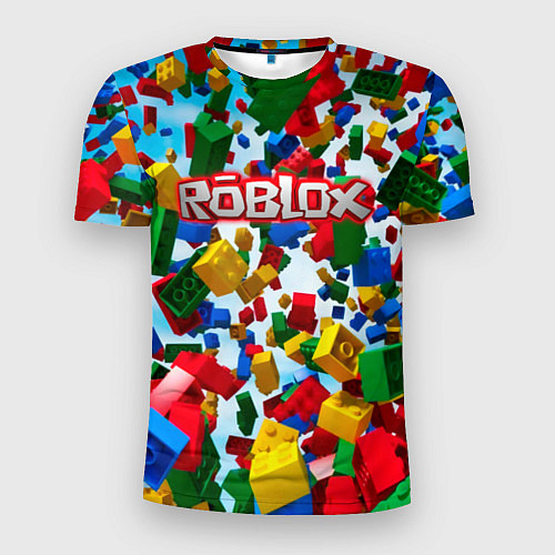 Мужская спорт-футболка Roblox Cubes / 3D-принт – фото 1