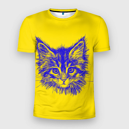 Мужская спорт-футболка Котёнок / 3D-принт – фото 1