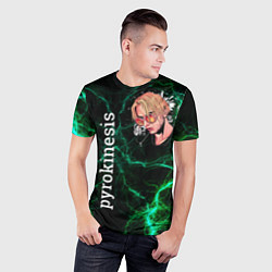 Футболка спортивная мужская Pyrokinesis, цвет: 3D-принт — фото 2