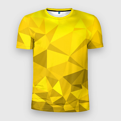 Мужская спорт-футболка YELLOW ABSTRACT / 3D-принт – фото 1
