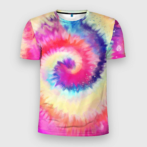 Мужская спорт-футболка Tie Dye vortex / 3D-принт – фото 1