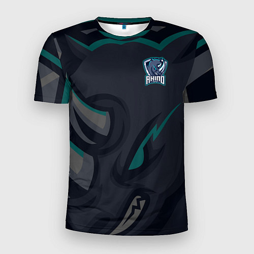 Мужская спорт-футболка Форма Rhino / 3D-принт – фото 1