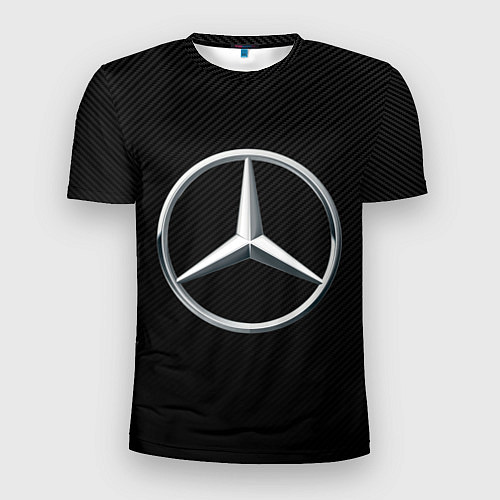 Мужская спорт-футболка MERCEDES-BENZ CARBON / 3D-принт – фото 1
