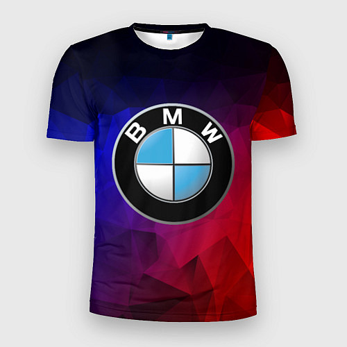 Мужская спорт-футболка BMW NEON / 3D-принт – фото 1