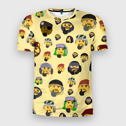 Мужская спорт-футболка Thinking emoji skins