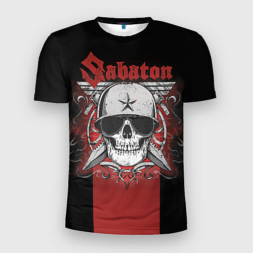 Мужская спорт-футболка Sabaton Army Skull / 3D-принт – фото 1