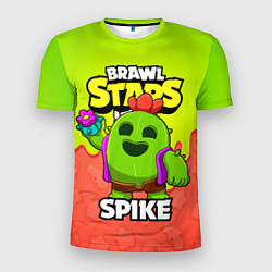 Футболка спортивная мужская BRAWL STARS SPIKE, цвет: 3D-принт