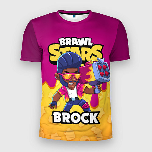 Мужская спорт-футболка BRAWL STARS BROCK / 3D-принт – фото 1
