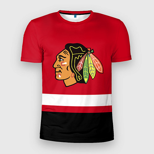 Мужская спорт-футболка Chicago Blackhawks / 3D-принт – фото 1
