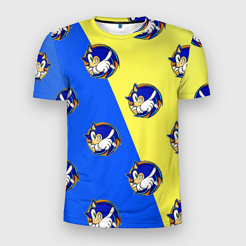 Мужская спорт-футболка Sonic - Соник / 3D-принт – фото 1