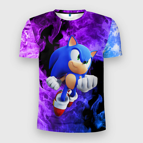 Мужская спорт-футболка SONIC / 3D-принт – фото 1