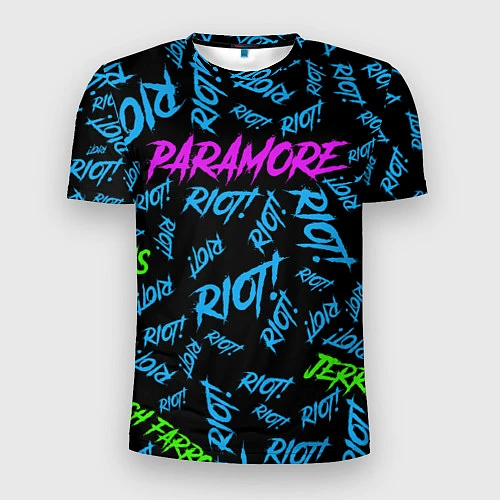 Мужская спорт-футболка Paramore RIOT! / 3D-принт – фото 1