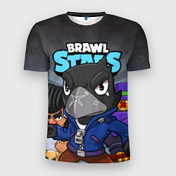 Футболка спортивная мужская BRAWL STARS CROW, цвет: 3D-принт