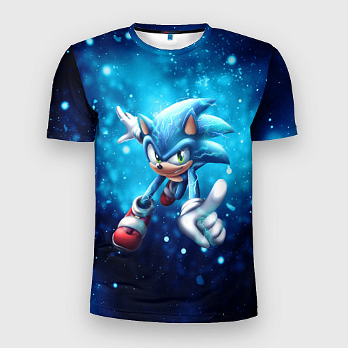 Мужская спорт-футболка SONIC / 3D-принт – фото 1