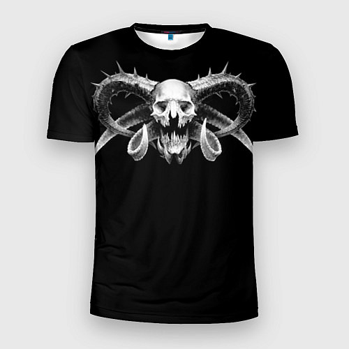 Мужская спорт-футболка Сатана / 3D-принт – фото 1