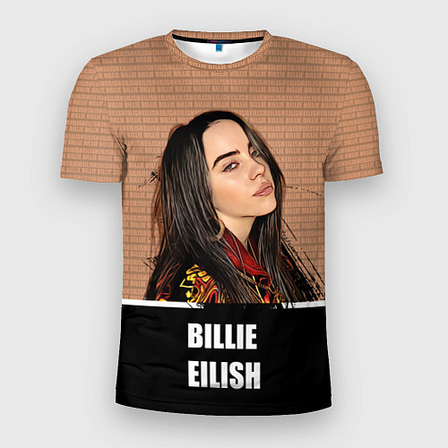 Мужская спорт-футболка Billie Eilish / 3D-принт – фото 1