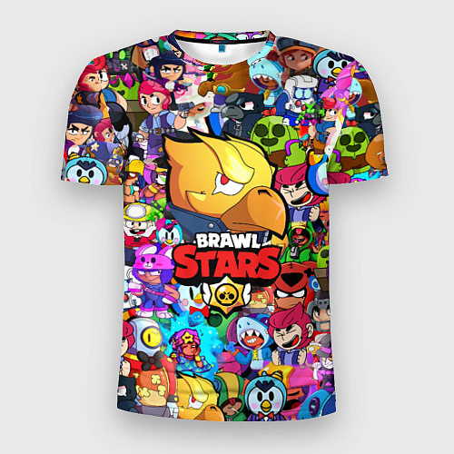 Мужская спорт-футболка BRAWL STARS:CROW / 3D-принт – фото 1