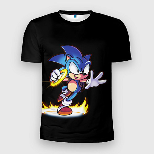 Мужская спорт-футболка Sonic / 3D-принт – фото 1