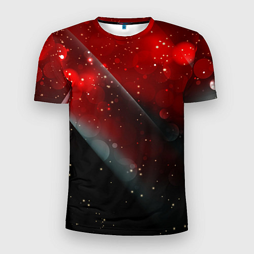 Мужская спорт-футболка Red & Black / 3D-принт – фото 1