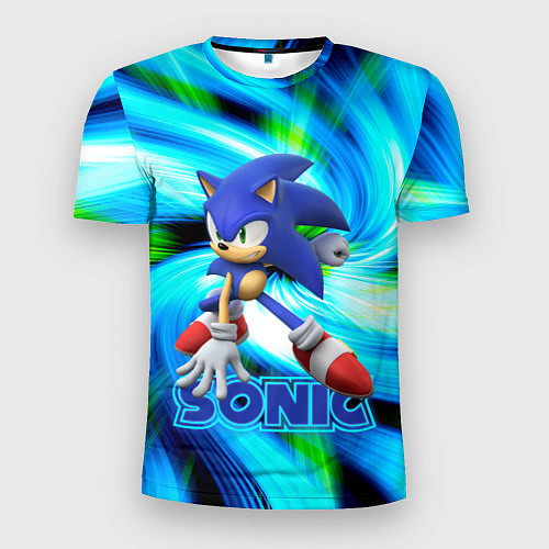 Мужская спорт-футболка Sonic / 3D-принт – фото 1