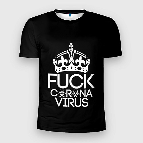 Мужская спорт-футболка F*ck coronavirus / 3D-принт – фото 1