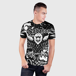 Футболка спортивная мужская SABATON, цвет: 3D-принт — фото 2