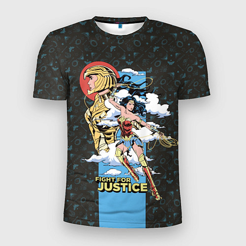 Мужская спорт-футболка Fight for justice / 3D-принт – фото 1