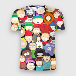 Футболка спортивная мужская South Park персонажи, цвет: 3D-принт