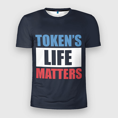 Мужская спорт-футболка TOKENS LIFE MATTERS / 3D-принт – фото 1