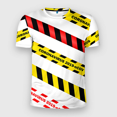 Мужская спорт-футболка 2019-nCoV Коронавирус / 3D-принт – фото 1