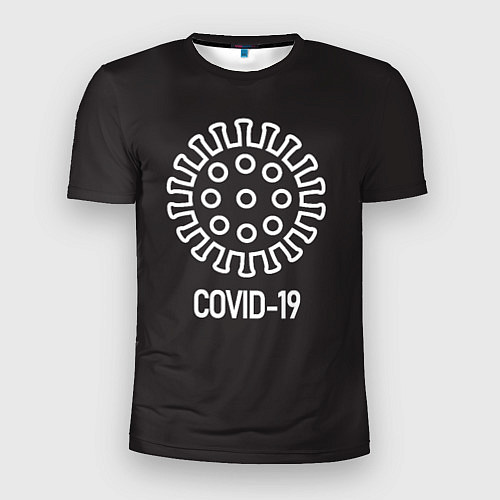 Мужская спорт-футболка COVID-19 / 3D-принт – фото 1