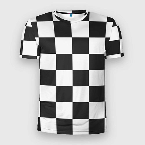 Мужская спорт-футболка Шахматка / 3D-принт – фото 1