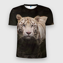 Мужская спорт-футболка Белый тигр