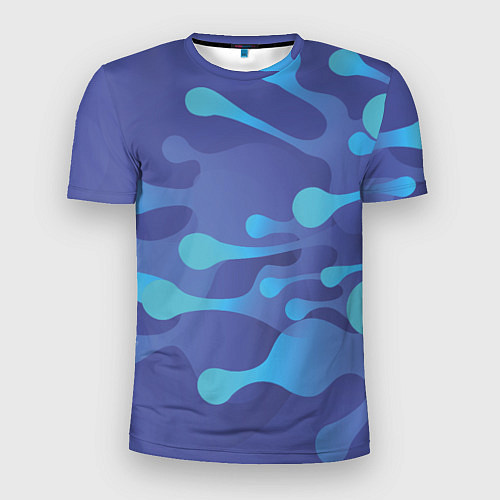 Мужская спорт-футболка Абстрактные краски / 3D-принт – фото 1