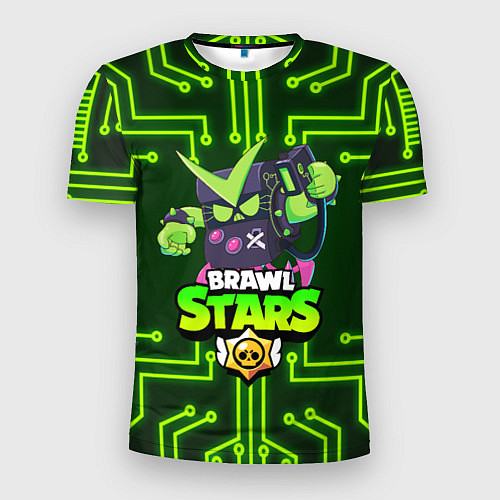 Мужская спорт-футболка BRAWL STARS VIRUS 8-BIT / 3D-принт – фото 1