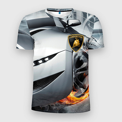 Мужская спорт-футболка Lamborghini / 3D-принт – фото 1