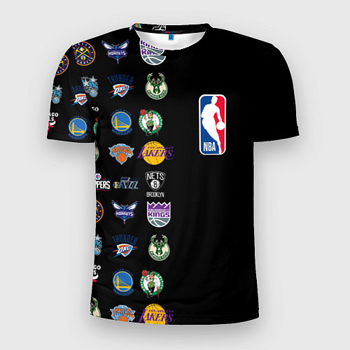 Мужская спорт-футболка NBA Team Logos 2 / 3D-принт – фото 1