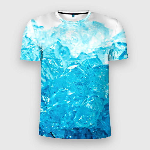 Мужская спорт-футболка Лёд / 3D-принт – фото 1