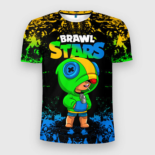 Мужская спорт-футболка Leon Brawl Stars / 3D-принт – фото 1
