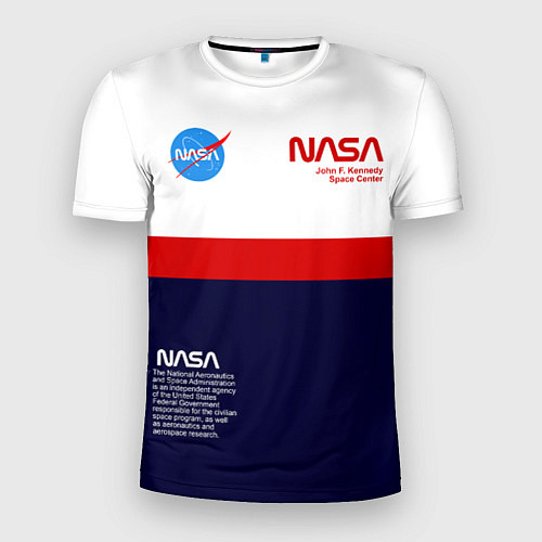 Мужская спорт-футболка NASA / 3D-принт – фото 1