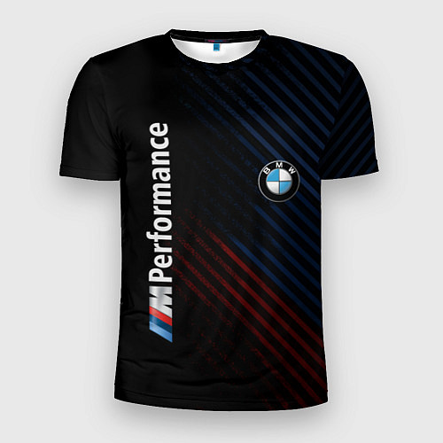 Мужская спорт-футболка BMW PERFORMANCE / 3D-принт – фото 1