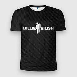Футболка спортивная мужская BILLIE EILISH CARBON, цвет: 3D-принт