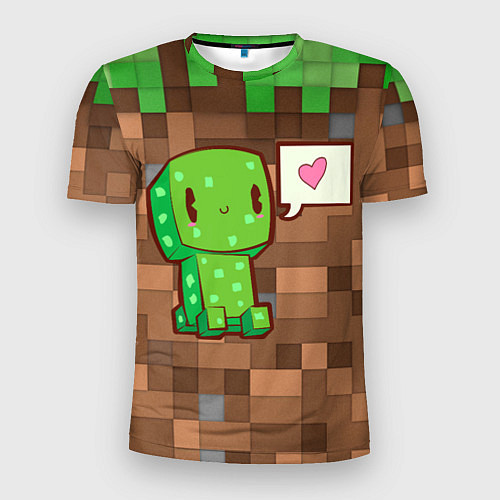 Мужская спорт-футболка Minecraft Creeper / 3D-принт – фото 1