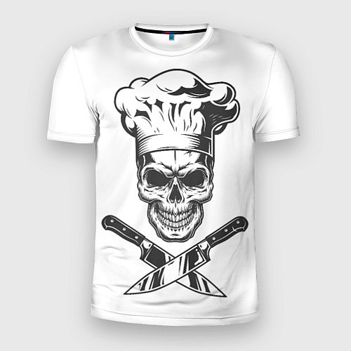 Мужская спорт-футболка Череп повар / 3D-принт – фото 1