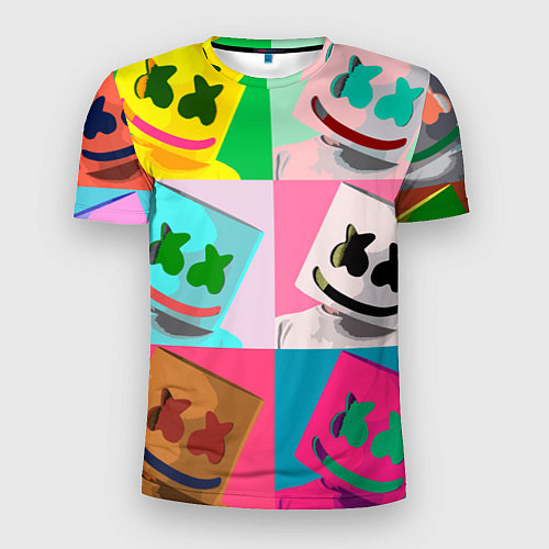 Мужская спорт-футболка Marshmello / 3D-принт – фото 1