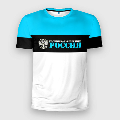 Мужская спорт-футболка Россия / 3D-принт – фото 1