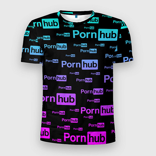 Мужская спорт-футболка PornHub / 3D-принт – фото 1